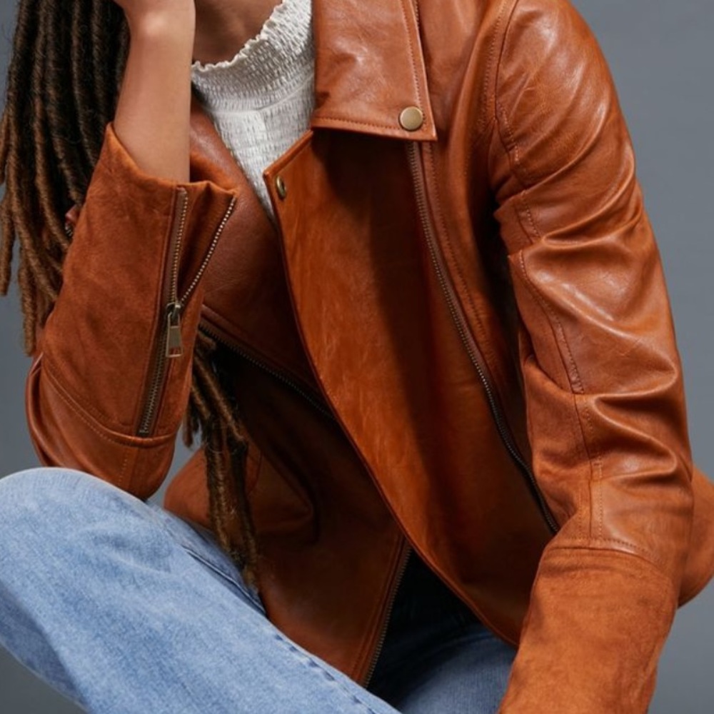 NWOT Anthropologie Vegan leather JACKET